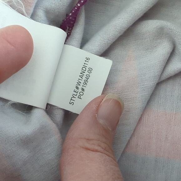 prAna Women's Andie Tank Top Size Medium Racerback Dance Studio Purple Workout - Picture 6 of 7